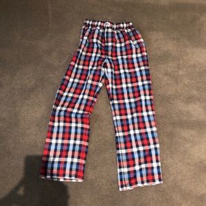 Gap boys flannel plaid pajamas size 8